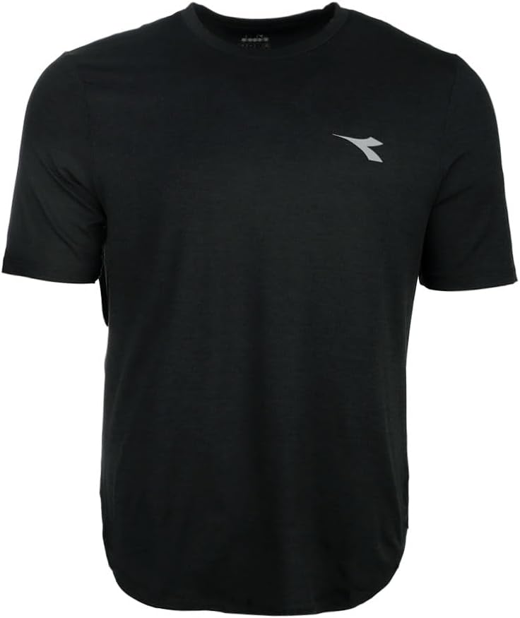 Diadora Mens Tech Run Crew Neck Short Sleeve Athletic Casual Tops Casual