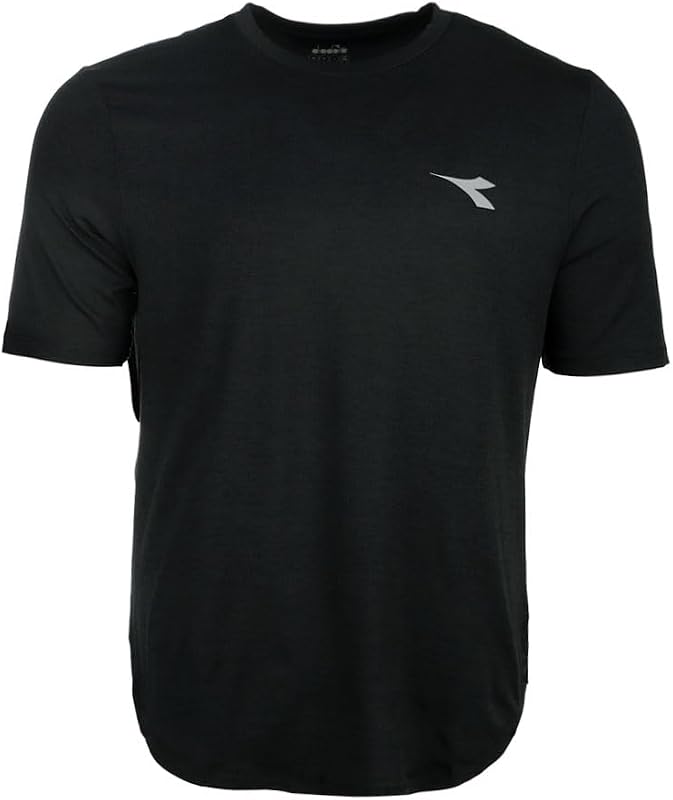 Diadora Mens Tech Run Crew Neck Short Sleeve Athletic Casual Tops Casual