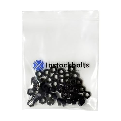 Instockbolts #10-24 Black Hex Nuts, Stainless Steel 304 (18-8) Black Coating Hex Nut, 100pcs by Instockbolts - Image 2