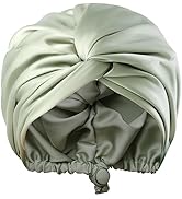 KAAHYNNO Adjustable Stain Silk Sleeping Bonnet for Women Men, Curly Hair Braid Wrap Night Cap Tie...