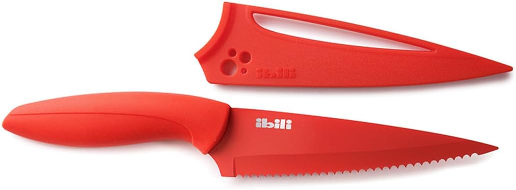 IBILI Tomato Knife, Stainless Steel, Red, One Size