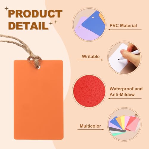 Étiquettes d'expédition vierges inscriptibles perforées orange 5,1x2,5 cm pour lot de marquage - 3