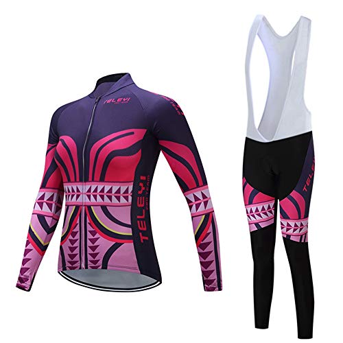 Camisa feminina de ciclismo de manga comprida com zíper para andar de montanha, outono e inverno, Ba