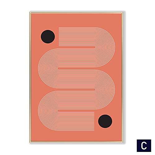 Peinture décorative affiche terre cuite triptyque moderne 60x80cm