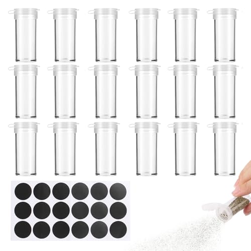 TAIHOBO Lot de 18 Mini Salieres et Poivrieres, 6g Petit Salières et Poivrières avec Couvercle, Mini Saliere et Poivriere de Table, Salière et Poivrière...