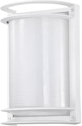 Nuvo 18.5W LED Outdoor Rectangular Bulk Head-10.52 Inches Tall and 7.05 Inches Wide-White Finish