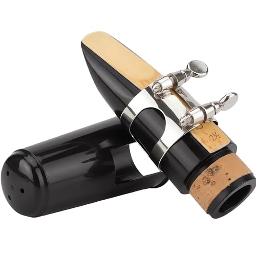 Cecilio B Flat Clarinet Mouthpiece with Ligature, One Reed and Plastic Cap