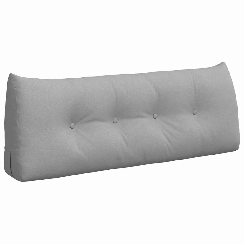 Cuscino per la schiena, in velluto, ergonomico, grigio nuvola