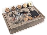 Delicious Chocolate Gift Box for Men, Set of 5 Milk Chocolate Bullets, Cool Hunting Present, Father's Day Gift Idea