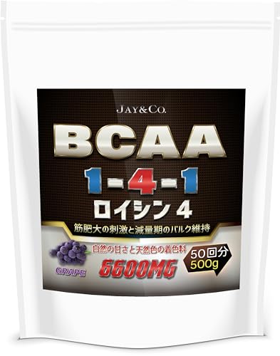 JAY&CO. ���Y���l�H�Ö��� ���C�V��4�{ BCAA �ؔ����h�� (500g, �O���[�v)