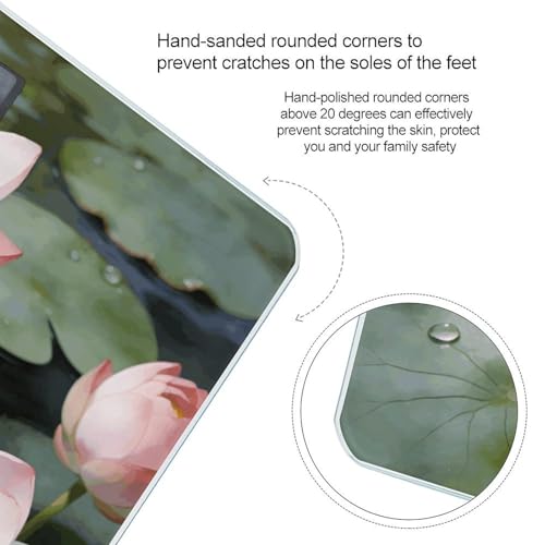 Báscula digital de baño Bright Sunny Day Lotus Flowers 400lb miniatura 4