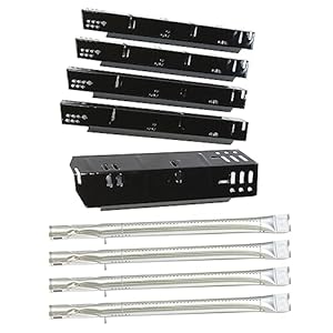 Grill Replacement Parts for Dyna-Glo Dyna-Glo 5 Burner DGH474CRP DGH483CRP DGH485CRP, Dyna-Glo 4 Burner DGH450CRP Dyna-Glo 3 Burner DGH373CRP Grills, Porcelain Grill Heat Plate Stainless Steel Burner