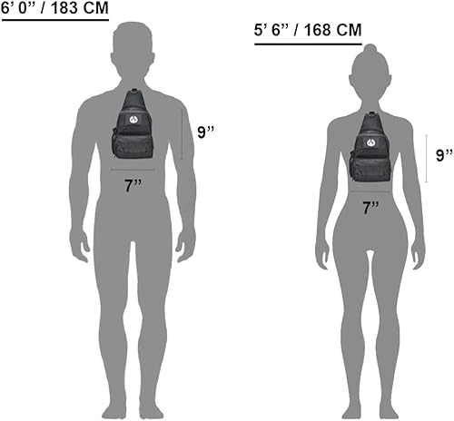 Miniatura 8 de TORCH - Bolsa cruzada para el pecho, para deportes al aire libre, mochila táctica MOLLE, bolsa de viaje para llevar todos los días V2, Negro -
