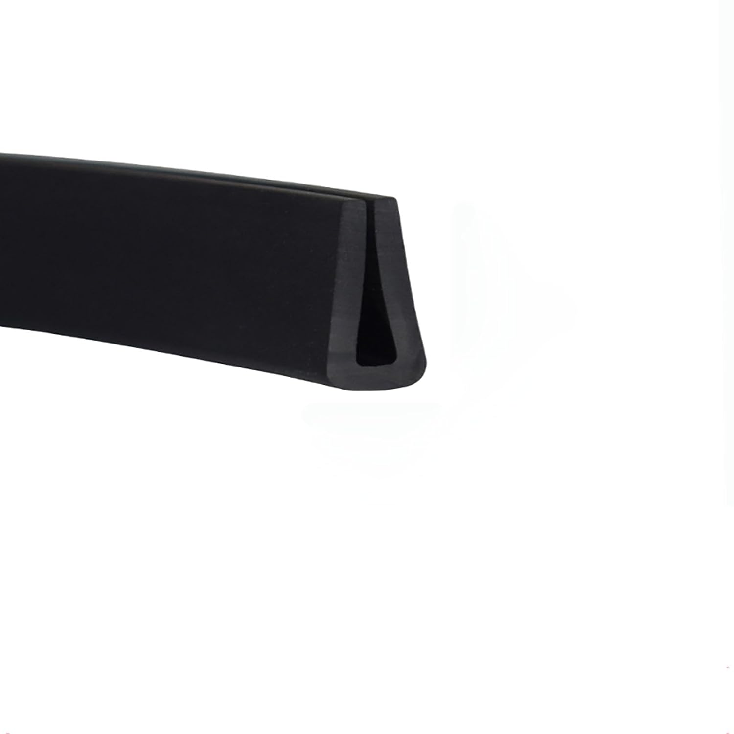 Draught excluder Tape U Rubber Channel Edge Trim Black Flat Bottom Door Edge Guard Seal Strip, Rubber Edge Trim, Weather Stripping/8Mm * 10Mm(10Mm*16Mm)