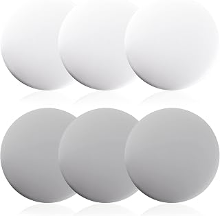 6 PCS 3.15 Inch Door Handle Bumper, findTop Door Stopper Wall, Silicone Wall Protector, Door Knob Guard for Protecting Wall, Doorknobs, Bathroom, Cabinets(White and Gray)