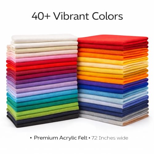 image for FabricLA Acrylic Felt Fabric by the Yard | 72 Inch Wide | Craft Sewing