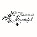Produktbild Trading Wall Sticker Decal DIY ist Ihre eigene schöne Blume Wandaufkleber dekorative Applikation 65x31cm