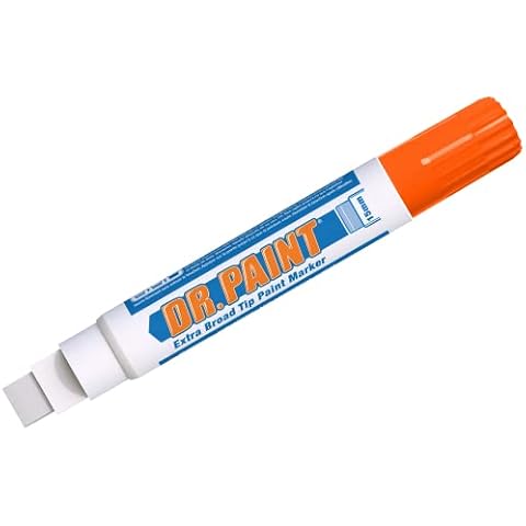 U-Mark DR. Paint Extra Large Paint Marker, 15 mm Tip, Orange (Pack of 6) 10887 Cover