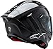 Alpinestars Supertech R10 Solid Helmet, Carbon Shell, CE-Certified, Advanced Ventilation & Fit, XL, Black Carbon Mattee & Glossy