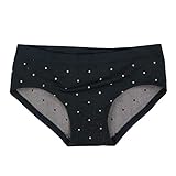 Victoria's Secret Panties Seamless Hiphugger With Polka Dots (XS, Black Beige)