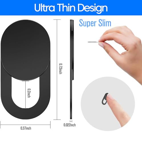 Image of Sounce Laptop Camera Cover Webcam Cover Slider Ultra Thin Privacy Protection Slide Blocker for Laptop PC MacBook Tablet Smartphone iPad iPhone All-in-One Desktop PS4 Strong (Pack of 10 Pieces)