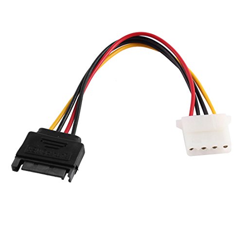 Cable adaptador IDE 4 Pin hembra a SATA 15 Pin macho 20cm