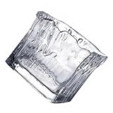 VICASKY Transparenter Glas Eiskübel für Bier und Weinflaschen mit Stabilem Design Eleganter Party Weinkühler für Zuhause und Ktv Einfacher Moderner Flaschenbehälter