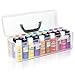 Vowcarol Acrylic Paint Storage Box, 30 Bottles Capacity Acrylic Paint Organizer for 2 fl. oz Bottles, Craft Organizer