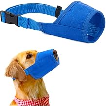 Coppthinktu Dog Muzzle for Small Medium Sized Dogs Anti Biting Barking Chewing, Soft Dog Muzzles Adjustable Drinkable Mouth Guard Cover for Puppy Licking Grooming