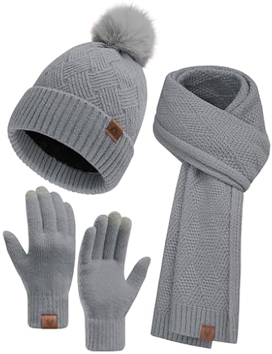 Voqeen Conjunto Gorro Bufanda Guantes Mujer Invierno Térmico Larga Bufanda de Punto Cálido Gorro Forro Polar Guantes Tactiles Moda Set Regalo | Ya disponible en tu tienda friki favorita! En mundofriki.es! Voqeen Conjunto Gorro Bufanda Guantes Mujer Invierno Térmico Larga Bufanda de Punto Cálido Gorro Forro Polar Guantes Tactiles Moda Set Regalo | Ya disponible en tu tienda friki favorita! En mundofriki.es!