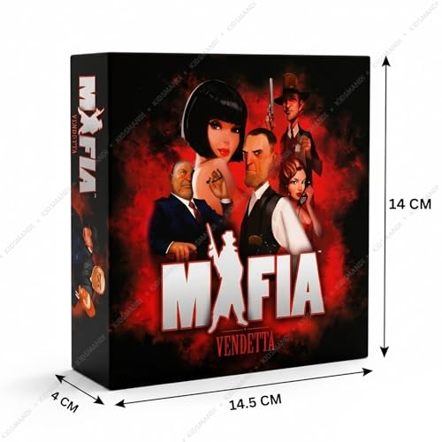 Image of Kids Mandi Mafia Vendetta Strategy Card Board Game | Ultimate Social Deduction Party Game for Adults, Teens & Kids | Fun Mystery Bluffing Game for Friends & Family (7-17 Players)