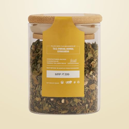 Image of House of Hindraj Meditative Swami Yogi Ayurvedic Herbal Loose Tea 30 g Chai Inspired Blend Helps with Immunity, Digestion & Fatigue Natural & Caffeine-Free