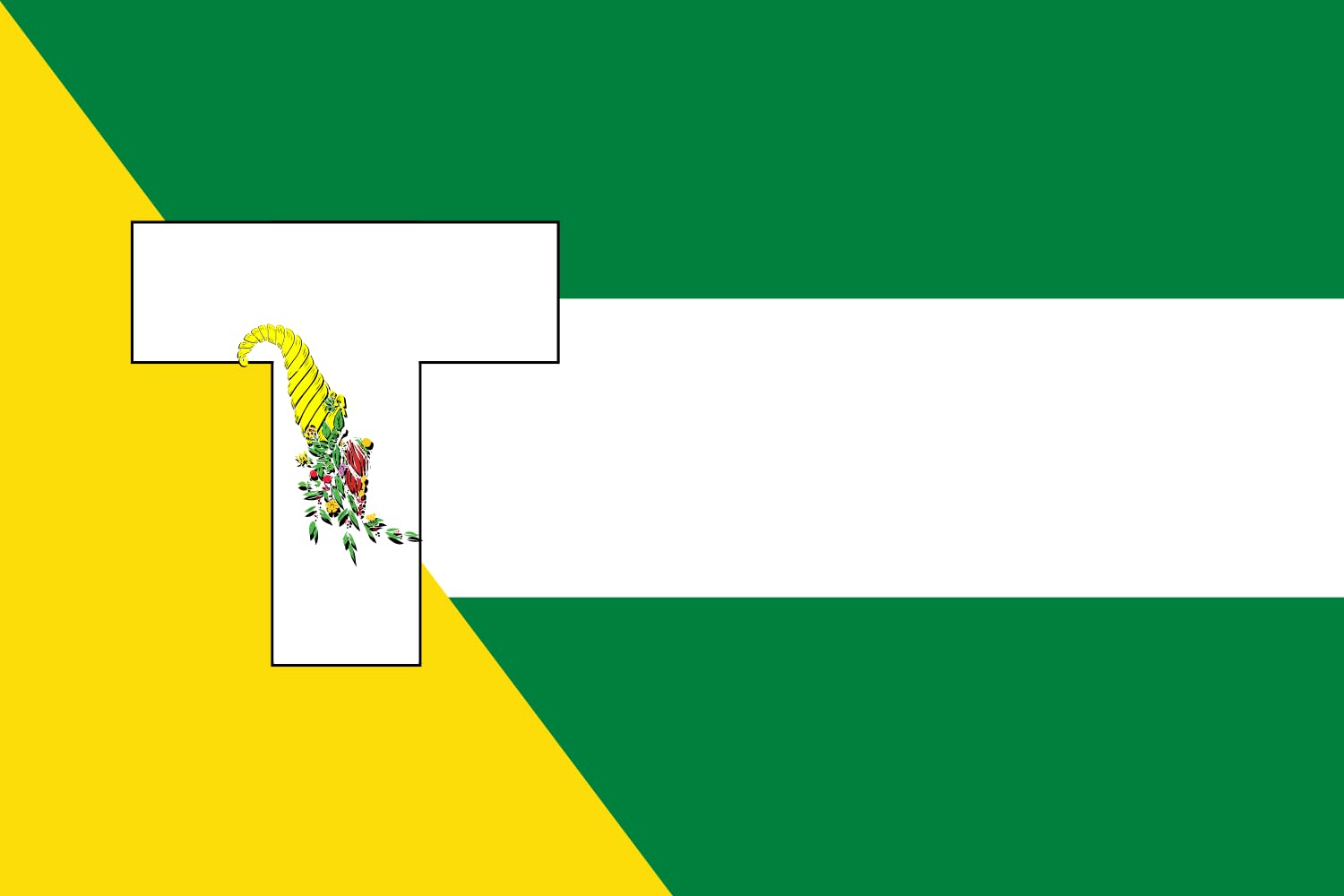 Drapeau El Triunfo grand format 1.35m² pour décoration extérieure de jardin
