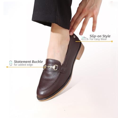 Image of YOHO Bliss Loafers for Women | Comfortable & Stylish Bellies | Fashion Moccasins with Footpharma Footbed | Slip-on for Casual & Formal Wear | 003