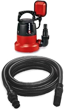 Einhell GC-DP 3580 LL Clean Water Pump With 4m Hose | 350W Submersible Pump, 8000 L/H, Float Switch, 5M Cord | Low Level Electric Pump - Empty Hot Tubs, Inflatables And Swimming Pools Down To 1mm