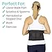 Vive Lower Back Support Brace for Men & Women - Dual Adjustable Lumbar Belt for Heavy Lifting, Herniated Disc, Sciatica, Scoliosis, & Thoracic Pain Relief - Compression Posture Device for Work or Home