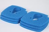 Größe: 25.5x25.5x2cm LTWHOME Blauer Rauher Filterschwamm Passend für Eheim Professional 3 Vorfiltermatte 2080/2180 (6 Stück)