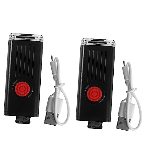 KOMBIUDA Outdoor Bike Riding Headlight 2pcs Rechargeable Bike Lights 3 Modes Bike Light Accessories for Night