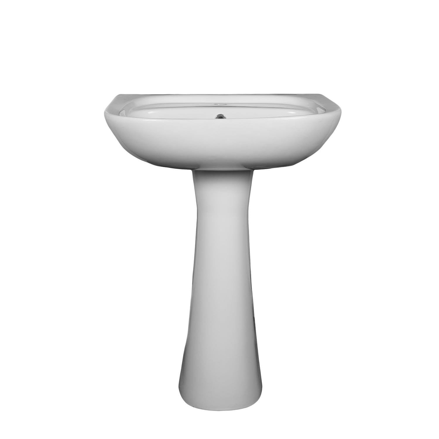 Lavabo avec colonne en céramique 60 x 48 CM Blanc OLAM – LPP