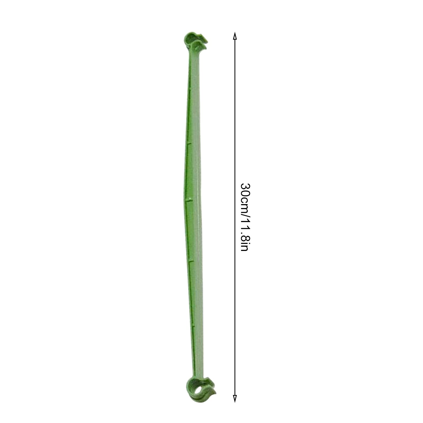 24 Stück Verstellbare Pflanzenstecker – Für Tomatenkäfige, Rankhilfen, 25–36 Cm, Grün, Kunststoff