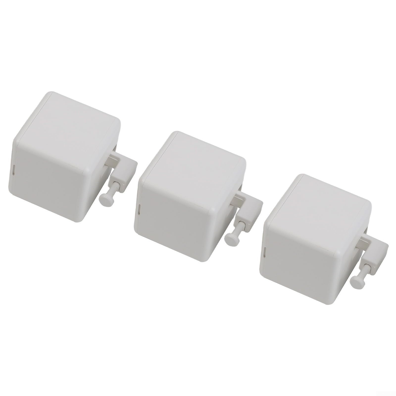 Pour poussoir intelligent compatible avec les télécommandes, batterie, mouvement réglable vers le haut et vers le bas, application contrôlée pour la domotique (3 blancs + concentrateur)