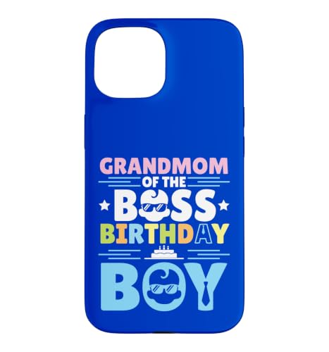 Happy Grandmom Of The Boss Birthday �j�̎q ������ �Ƒ� �X�}�z�P�[�X iPhone 15 �p