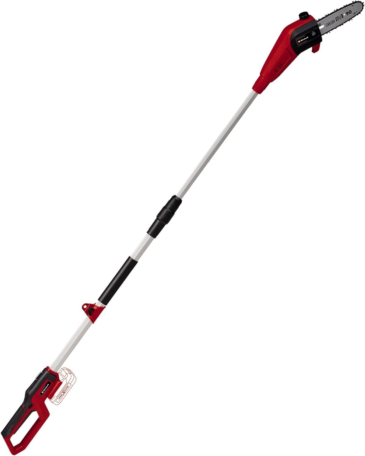 Einhell Svettatoio a batteria GC-LC 18/20 Li T Power X-Change (ioni di litio, testina motorizzata con inclinazione 30°, asta di prolunga, ingranaggi in metallo, incl. batteria e caricabatteria)