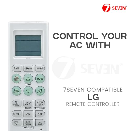 Image of 7SEVEN Compatible of Lg Ac Remote Original AKB73595915 Model 36 Suitable for Lg Split and Window Air Conditioner and Make Sure Replicate Genuine Remote Exactly Key by Key