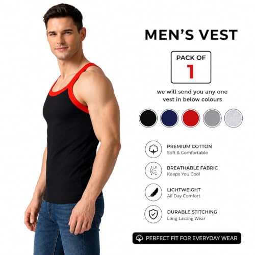 Image of Men's Innerwear Vest Pack of 1