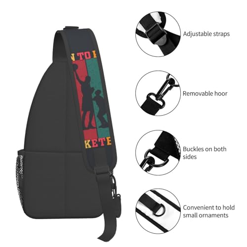 Eat Sleep Basketball Repeat Cross Chest Bag Large Capacity Bag Travel Hiking Crossbody Bag Daypack for Women Men4
