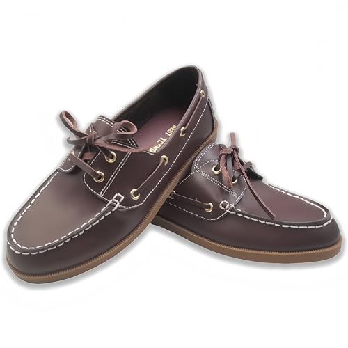 Image of BEST TRENDY Lace-Up Loafers for Women Business Casual Shoes Comfortable & Lightweight Penny Loafers Slip On Work Flats Boat Shoes Women