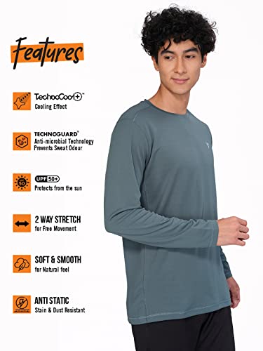 Image of TECHNOSPORT Men's Slim Fit T-Shirt - (MTOR17) Pack of 1