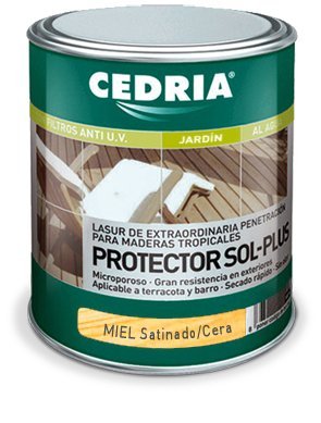 Lasur protector madera Cedria Protector Sol Plus Miel 20 litros