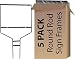 5 Pack of 18"x24" Round Rod "Banjo Style" Real Estate Yard Sign Frames